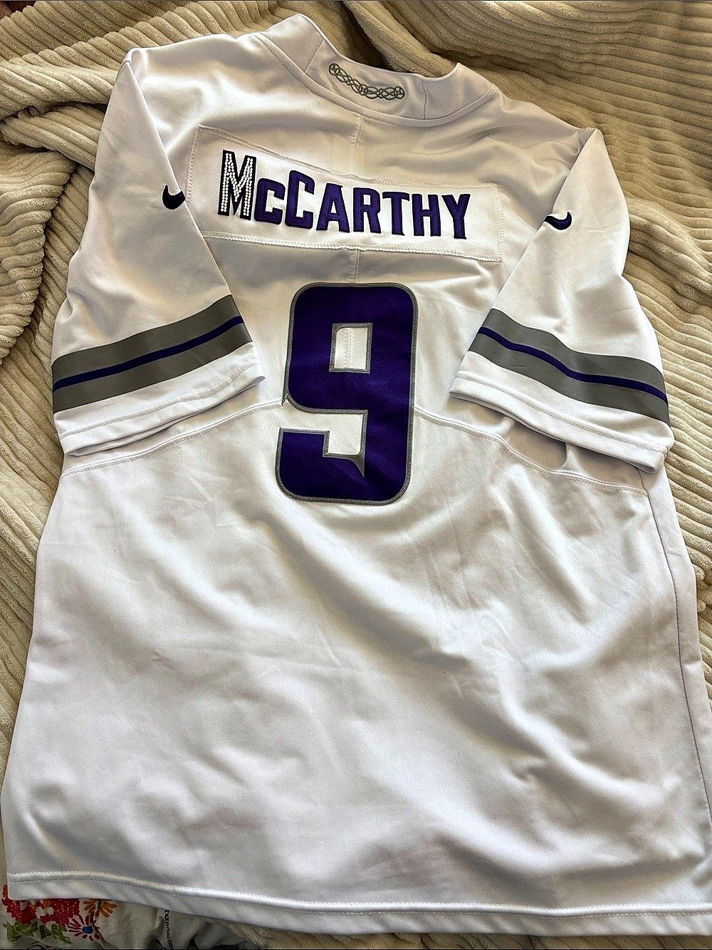 Nike Minnesota Vikings Winter Warrior (bedazzled m)JJ McCarthy #9 Jersey Men’s M